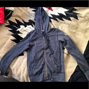 EVER cotton hoodie zip front jacket women’s size S